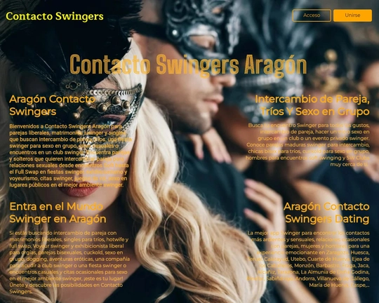 Contacto Swingers Aragón